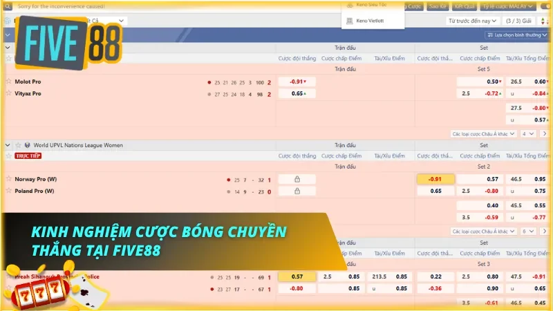 Người chơi theo dõi thống kê phong độ trước khi cược