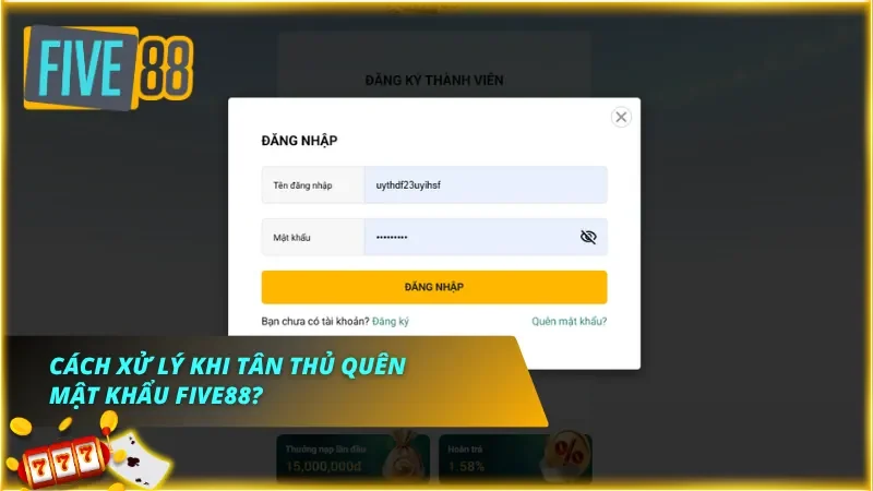 Quy trình lấy lại mật khẩu nhanh chóng
