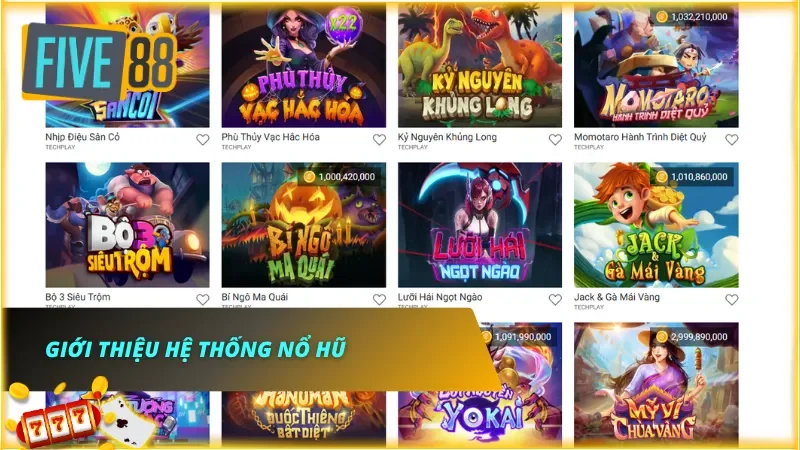 Hệ thống nổ hũ đa dạng