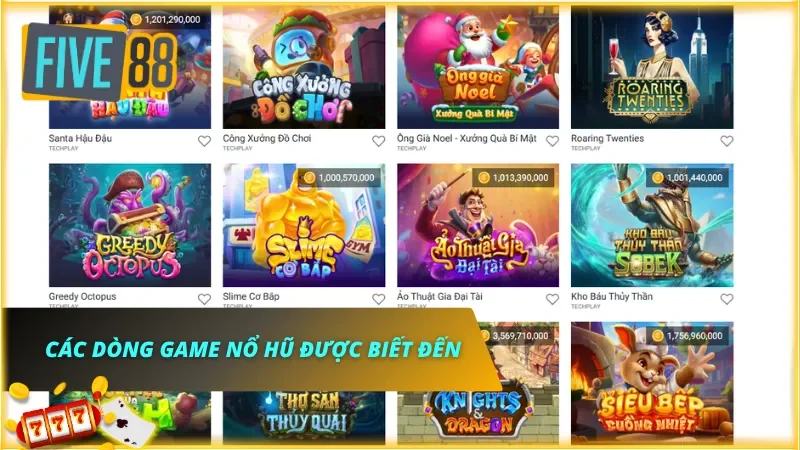 Dòng game đặc trưng phổ biến nhất